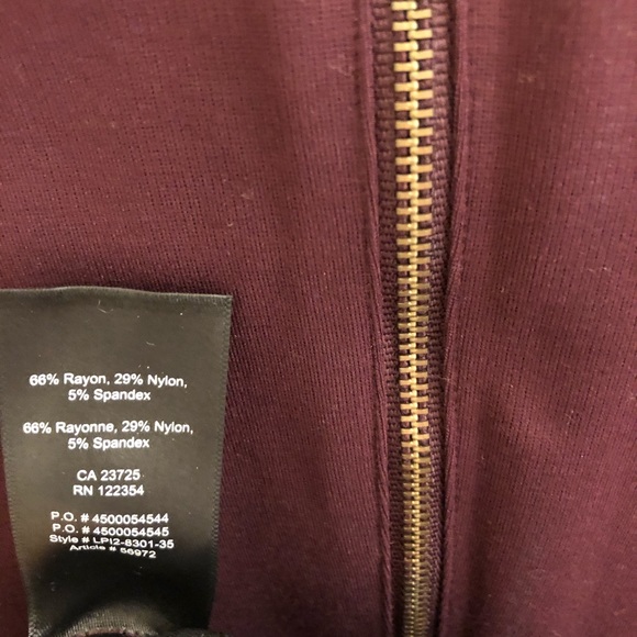 Aritzia (Talula) Long Sleeve Wine Dress - Size 4 - Picture 8 of 9